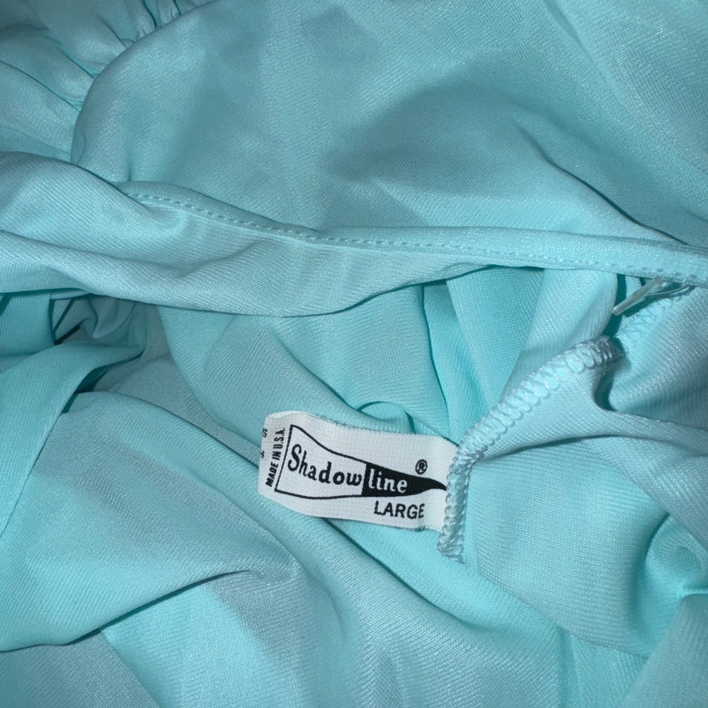 Vintage NWT Shadowline Sea‎ Foam Gown, size Large - Picture 5 of 7